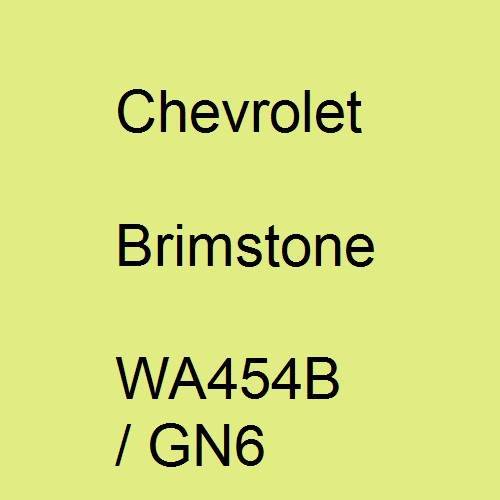 Chevrolet, Brimstone, WA454B / GN6.